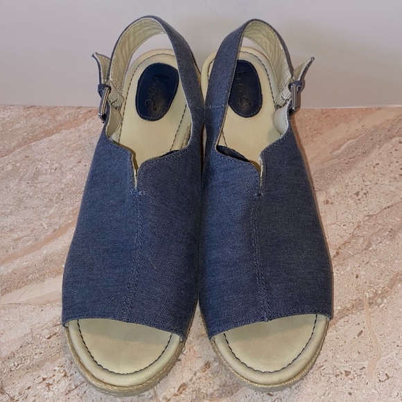 Born Shoes - b.o.c. By Born Denim Wedge Espadrilles Sandals